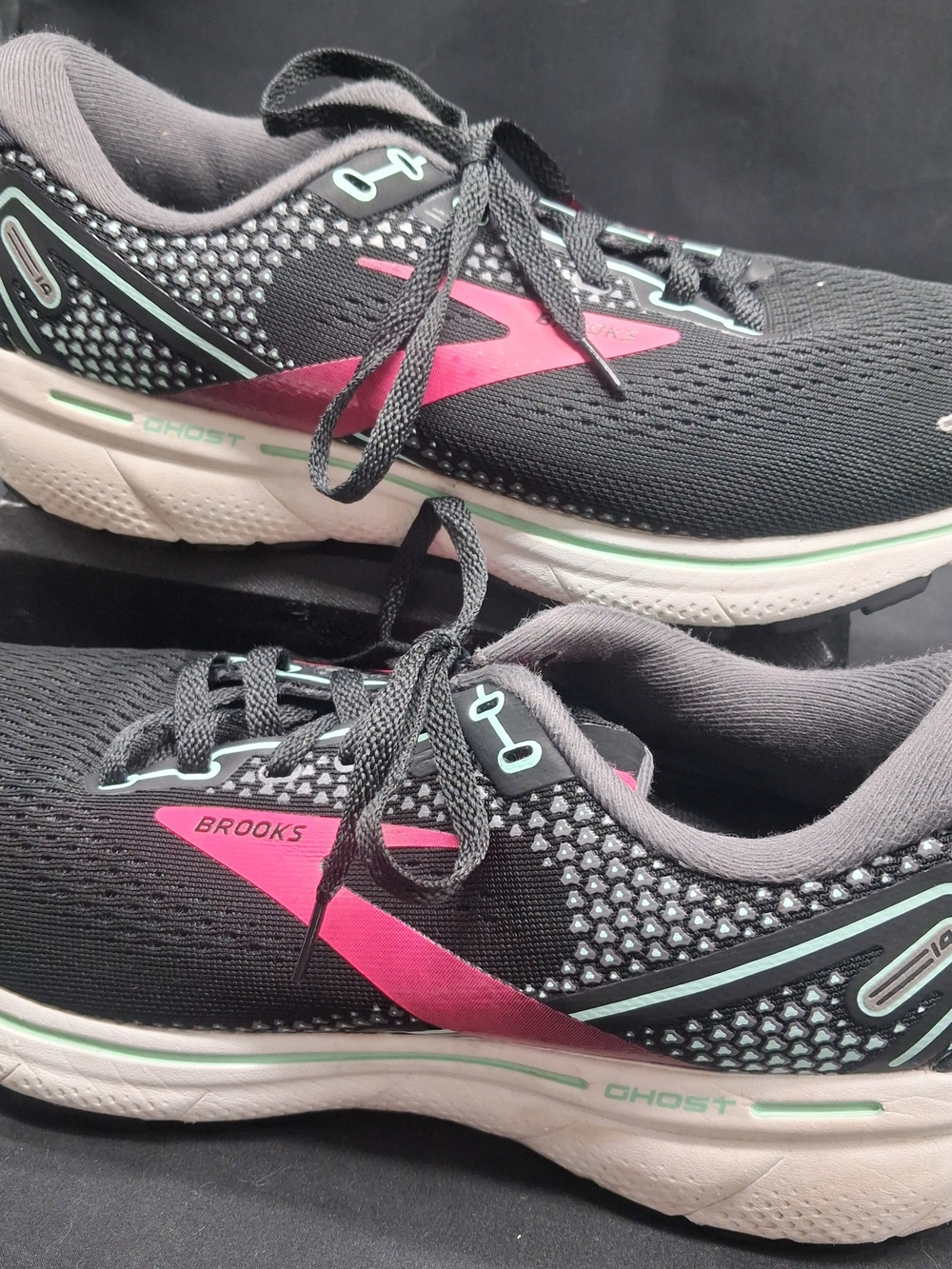 Brooks Women’s Black & Pink Ghost Running Shoes